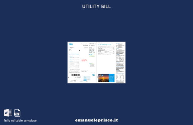 versione verificata della bolletta delle utenze Ireland Electric Ireland, modell